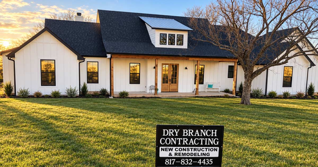 Dry Branch Contracting Custom Farmhouse Weatherford Tx